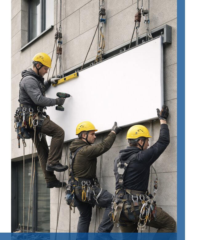 Монтаж рекламной вывески в Орле от 8099 р. | ВЫСОТНИК-Орл