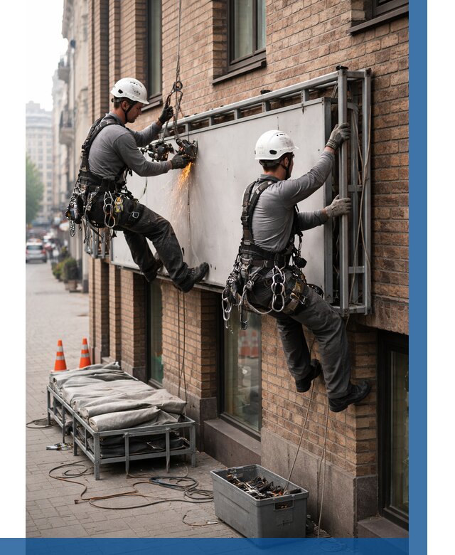 Демонтаж рекламной вывески в Орле от 6581 р. | ВЫСОТНИК-Орл