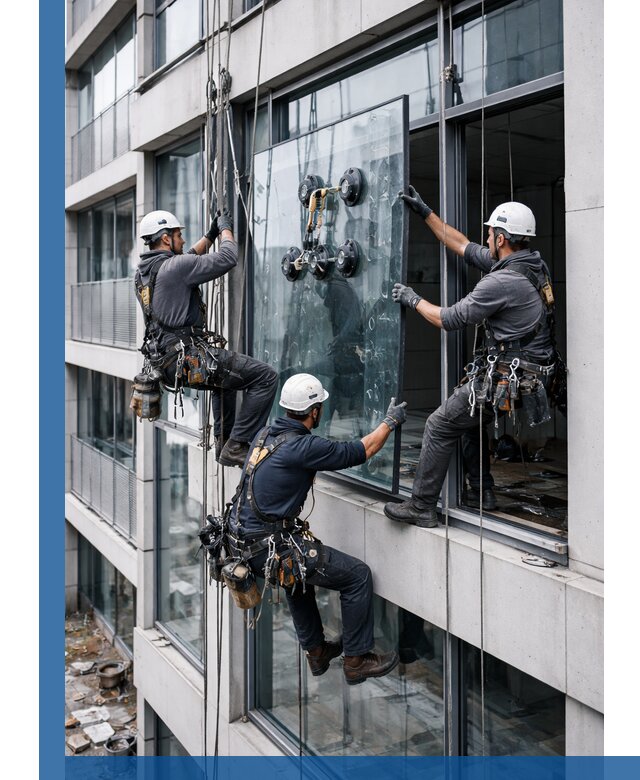 Фасадное остекление и монтаж витражей зданий в Орле под ключ