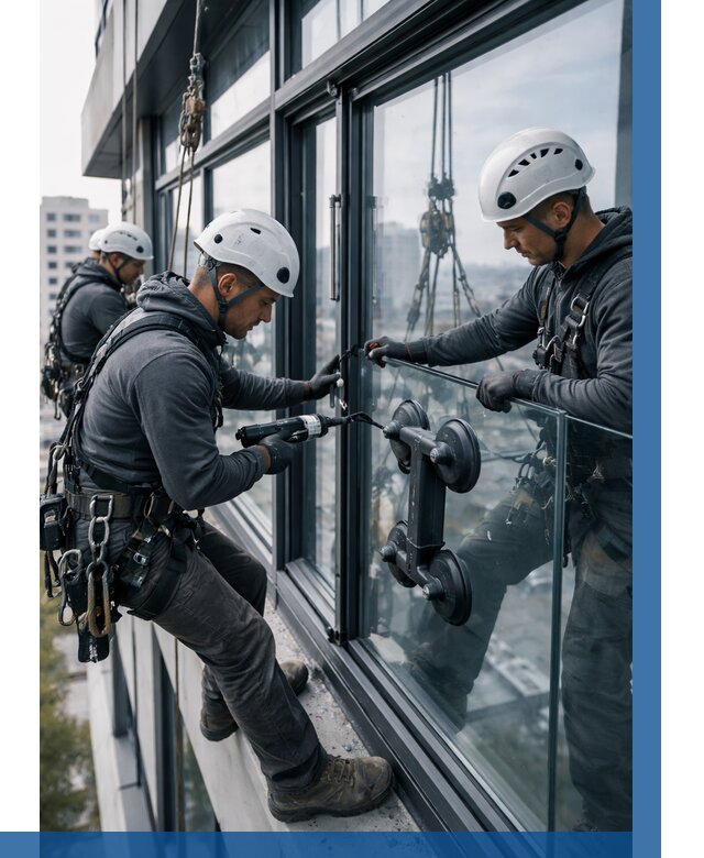 Витражное остекление зданий в Орле от 3543 р. | ВЫСОТНИК-Орл