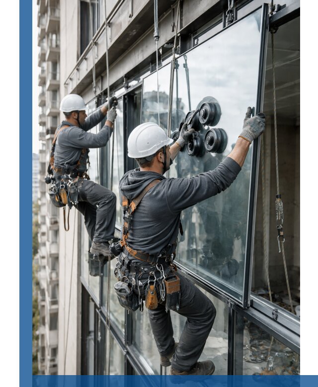 Витражное остекление фасадов и лоджий в Орле под ключ