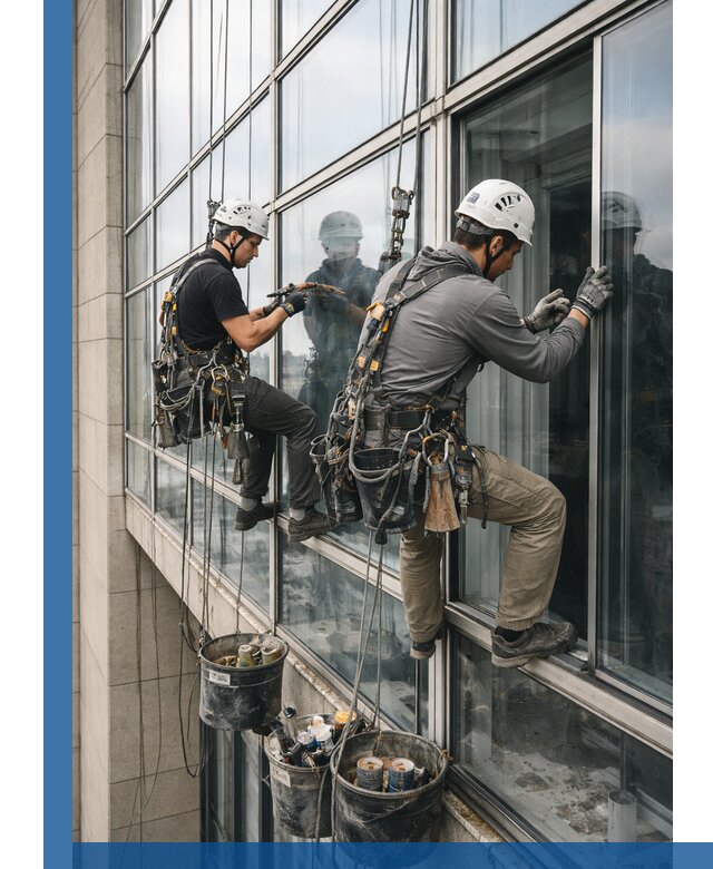 Ремонт витражных конструкций и фасадного остекления в Орле