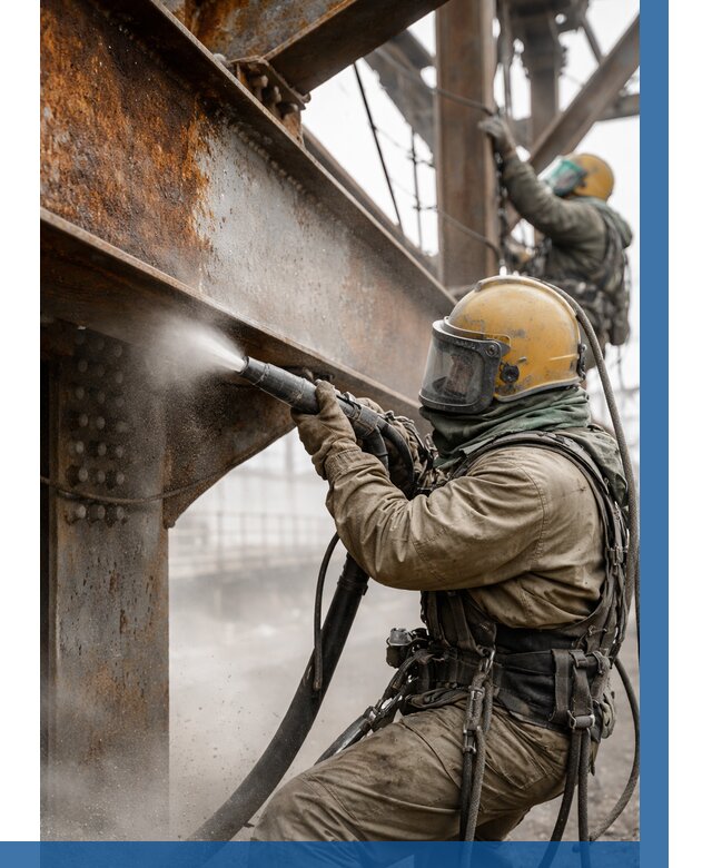 Пескоструйная очистка металлоконструкций в Орле по 607 р.  ВЫСОТНИК-Орл