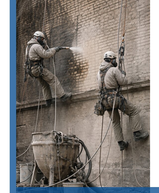 Пескоструйная очистка фасадов в Орле профессионально