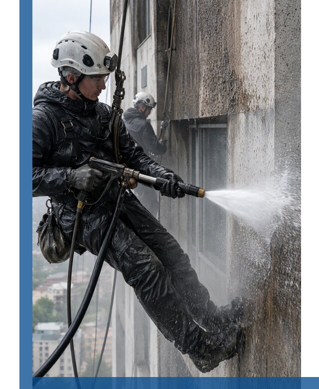 Гидроструйная очистка фасадов и конструкций в Орле