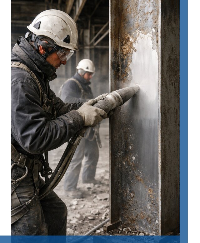 Удаление старой краски с металла в Орле от 456 р. | ВЫСОТНИК-Орл