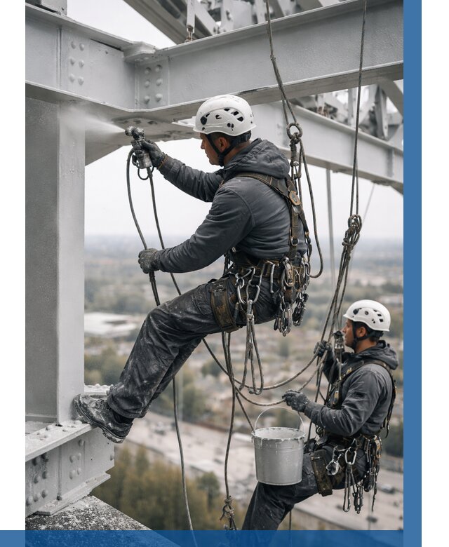 Покраска металлоконструкций на высоте в Орле 354 р |ВЫСОТНИК-Орл