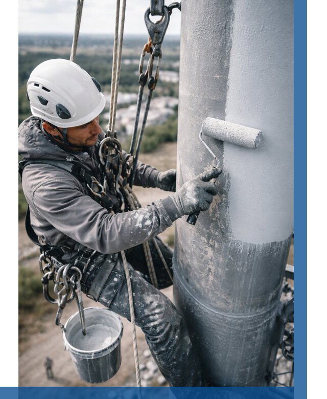 Покраска мачт связи под ключ в Орле от 861 р. | ВЫСОТНИК-Орл