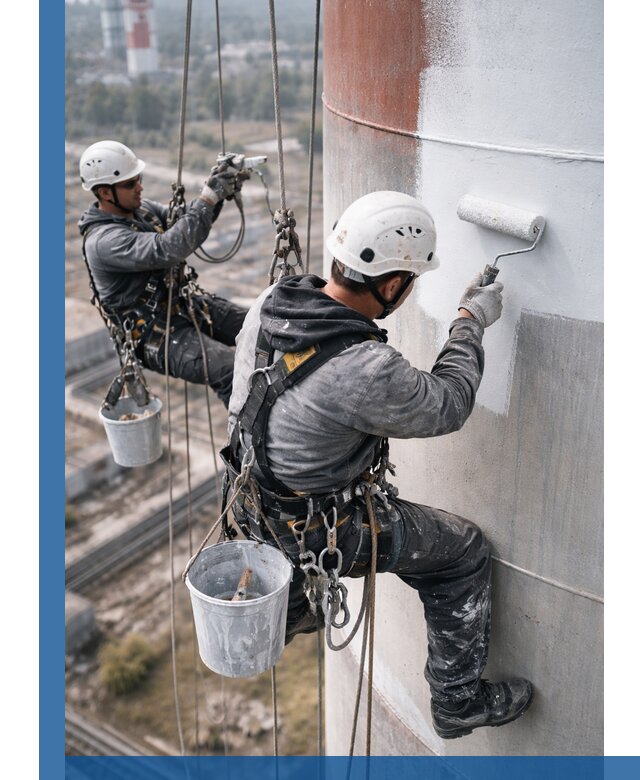 Покраска дымовых труб в Орле: антикоррозийная защита и восстановление