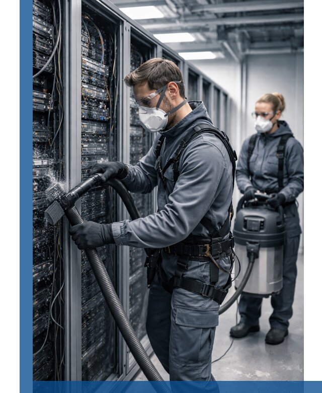 Обеспыливание серверной комнаты в Орле, профессиональная очистка