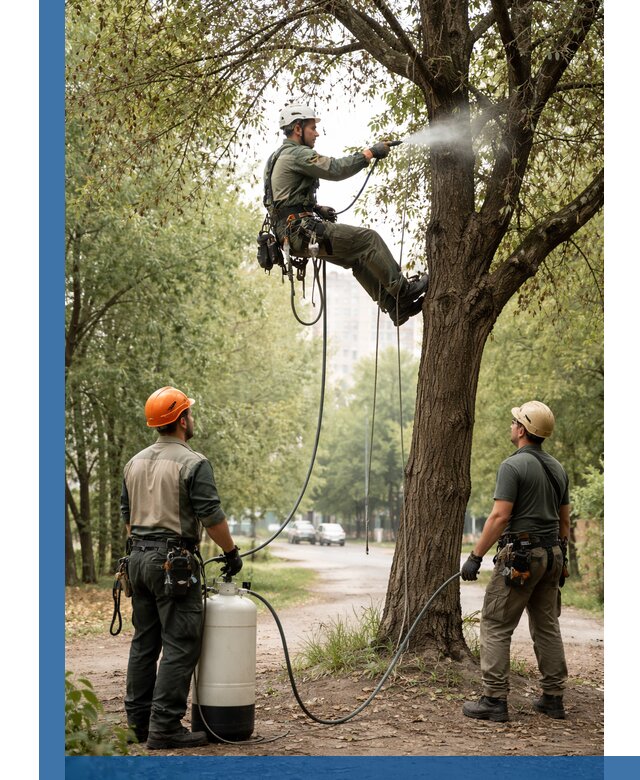 Обработка деревьев от вредителей в Орле профессиональная защита