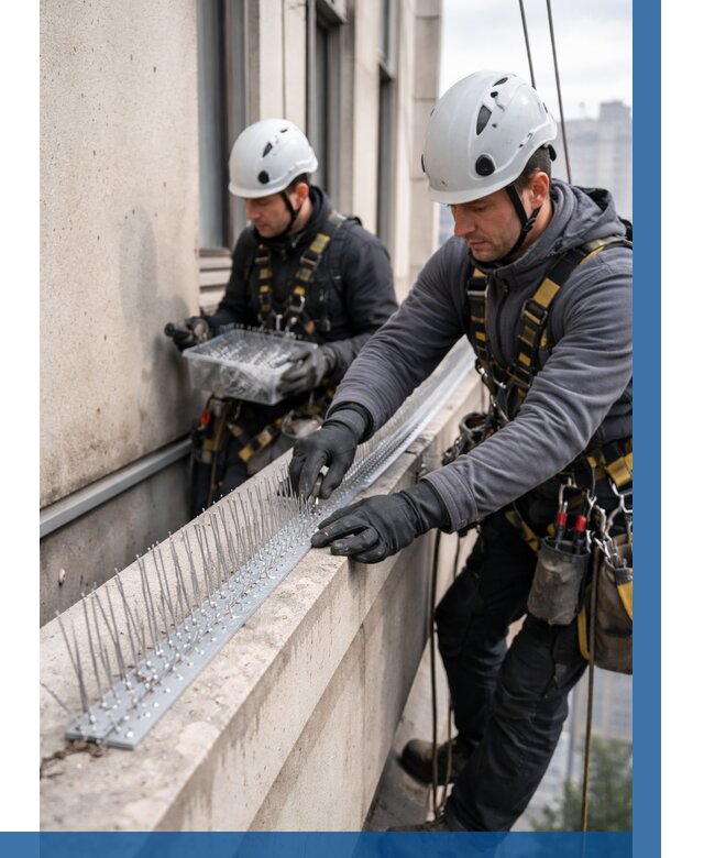 Установка шипов от птиц в Орле от 861 р. | ВЫСОТНИК-Орл